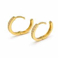 Orecchini Vidali Gioielli Donna in Oro giallo Zircone OROR-10-34 - OROR-10-34